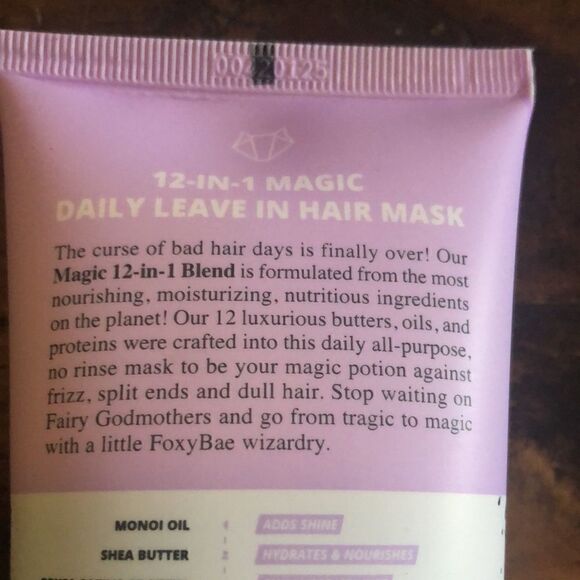 NWT Foxybae hair 12 in one magic daily leave in hair mask. - Picture 2 of 5